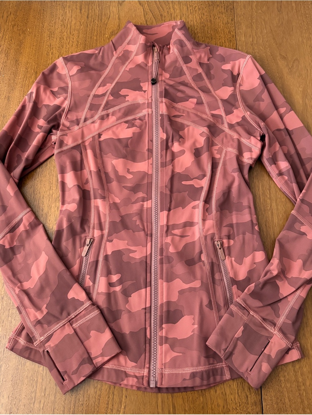 lululemon athletica Pink Camo Full-Zip Bomber Jacket